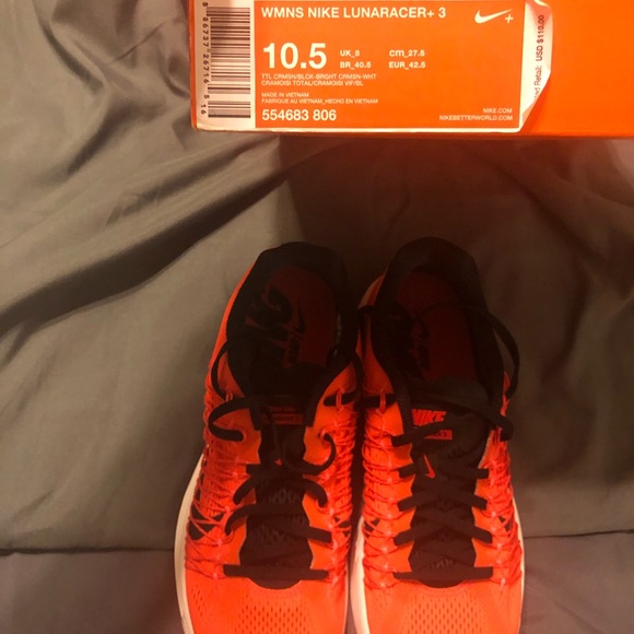 nike lunaracer+ 3 womens crimson and black - Picture 7 of 8